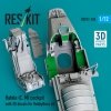 RESKIT RSU72-236 Rafale (C, M) cockpit with 3D decals for HobbyBoss kit (3D Printed) 1/72